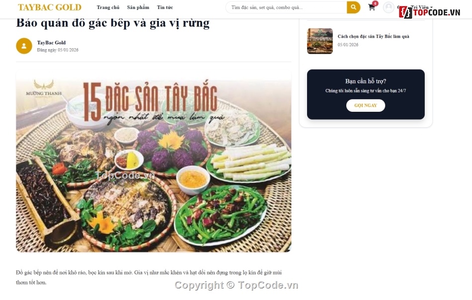Web đặc sản,bán đồ ăn,code bán hàng